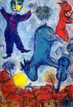 Kühe über Vitebsk Zeitgenosse Marc Chagall Ölgemälde